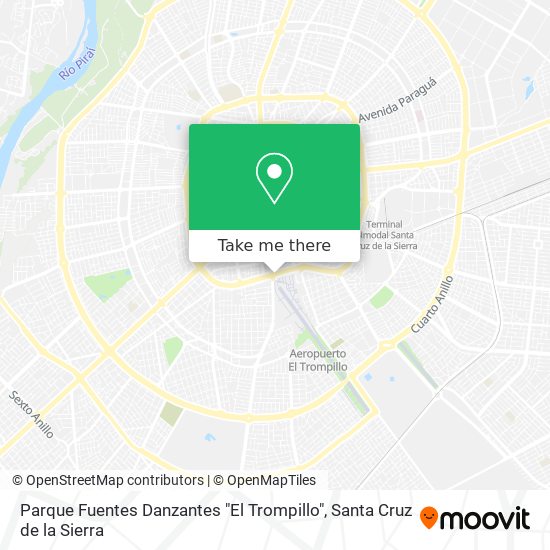 Parque Fuentes Danzantes "El Trompillo" map