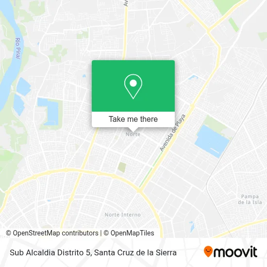 Sub Alcaldia Distrito 5 map