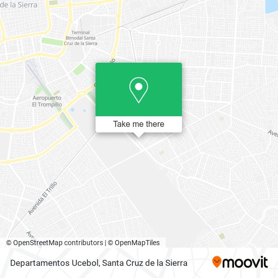 Departamentos Ucebol map