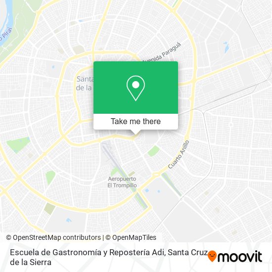 Escuela de Gastronomía y Repostería Adi map