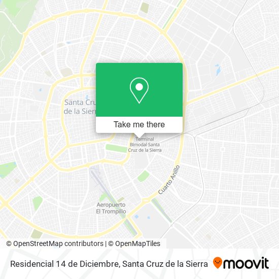 Mapa de Residencial 14 de Diciembre
