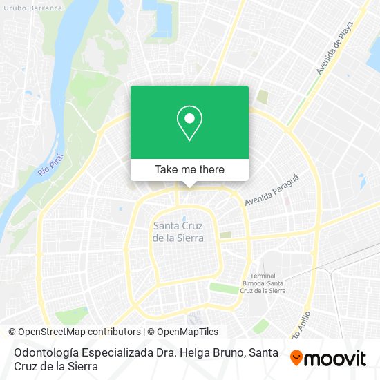 Mapa de Odontología Especializada Dra. Helga Bruno