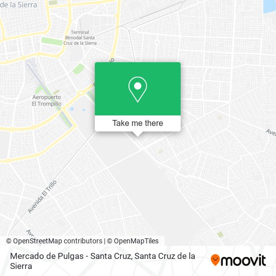 Mercado de Pulgas - Santa Cruz map