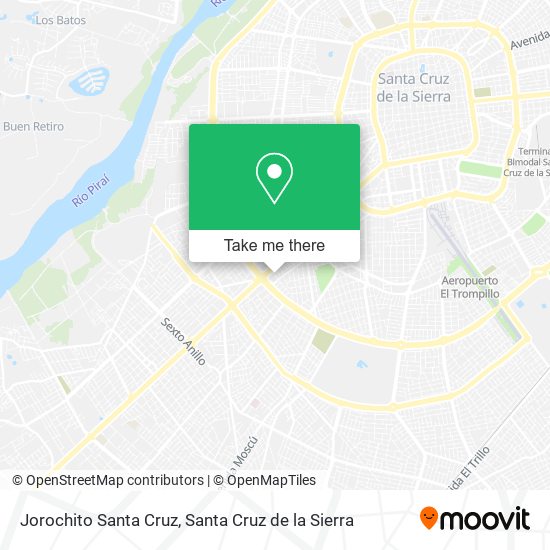 Jorochito Santa Cruz map