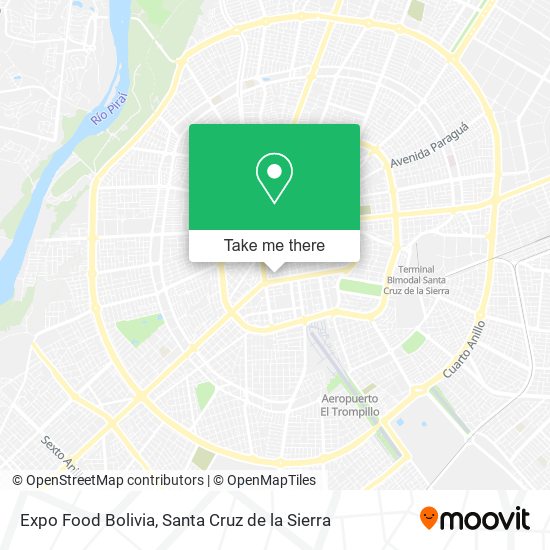 Mapa de Expo Food Bolivia