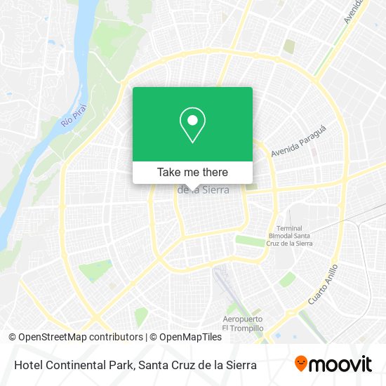 Hotel Continental Park map