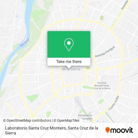 Laboratorio Santa Cruz Montero map