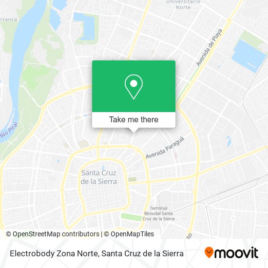 Electrobody Zona Norte map
