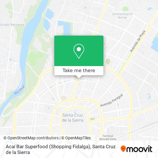 Acaí Bar Superfood (Shopping Fidalga) map