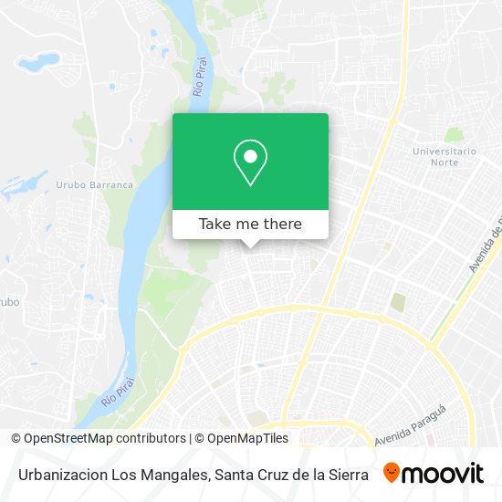 Mapa de Urbanizacion Los Mangales