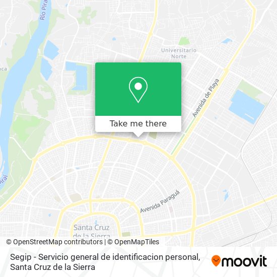 Segip - Servicio general de identificacion personal map