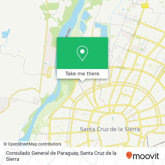 Mapa de Consulado General de Paraguay