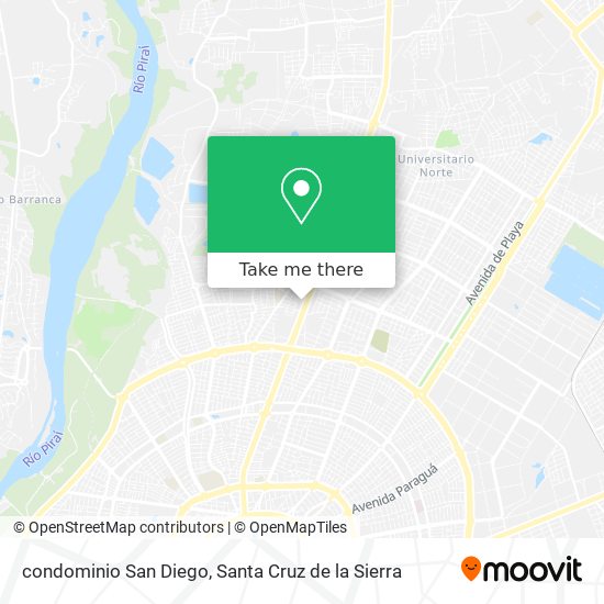 How to get to condominio San Diego in Santa Cruz De La Sierra by Bus