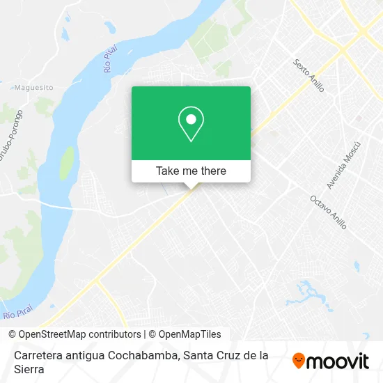 Carretera antigua Cochabamba map