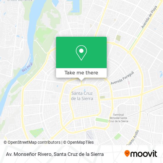 Av. Monseñor Rivero map