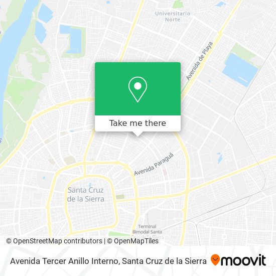 Avenida Tercer Anillo Interno map