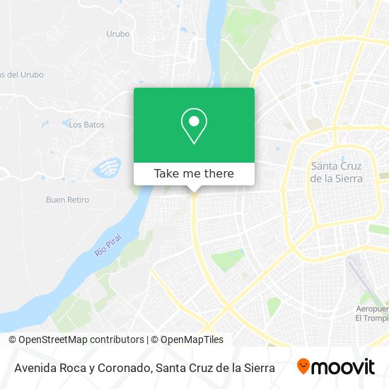Avenida Roca y Coronado map