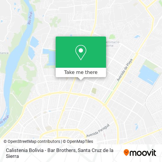 Calistenia Bolivia - Bar Brothers map
