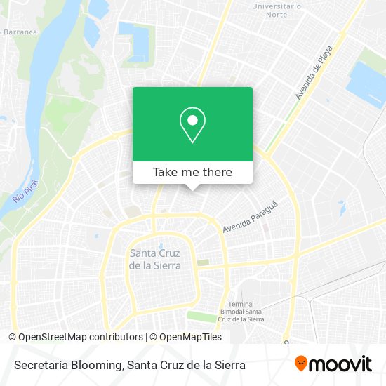 Mapa de Secretaría Blooming