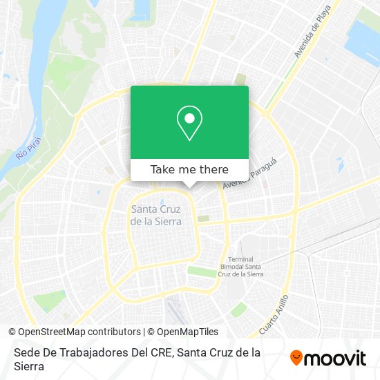 Sede De Trabajadores Del CRE map