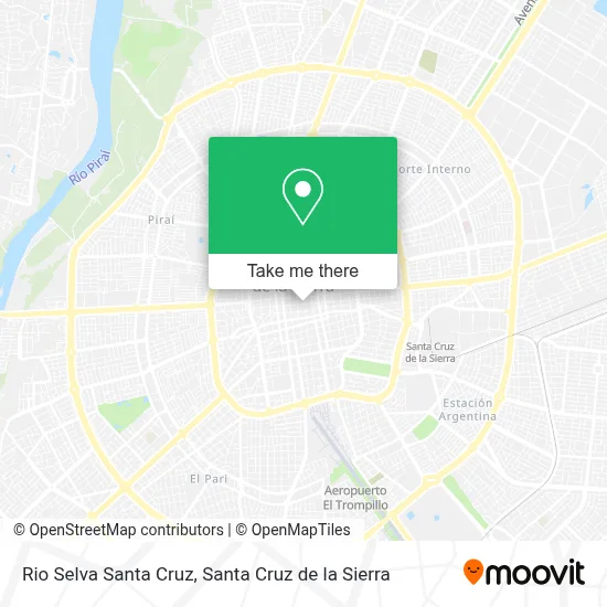Rio Selva Santa Cruz map