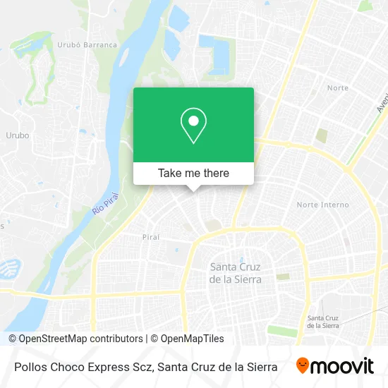 Pollos Choco Express Scz map