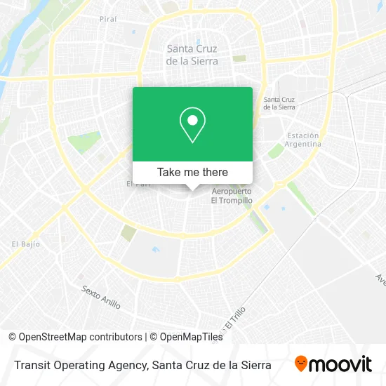 Transit Operating Agency map