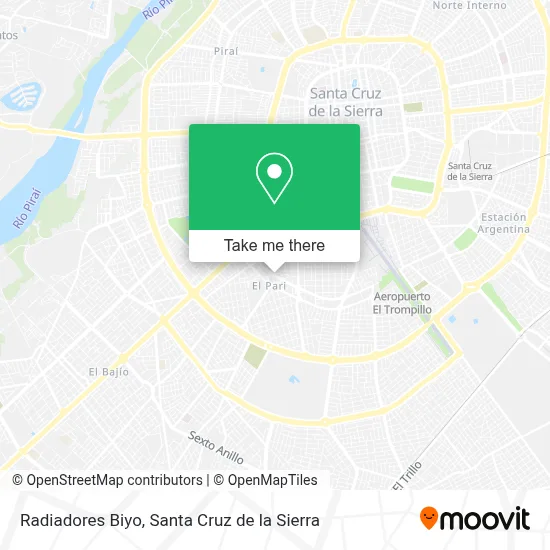 Radiadores Biyo map