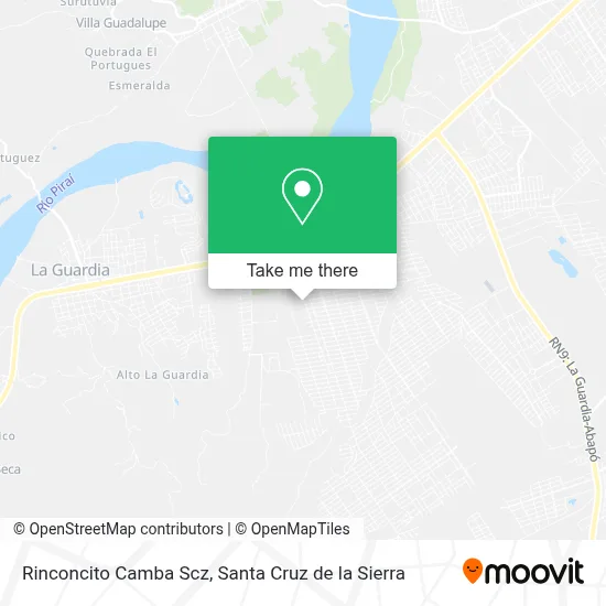 Rinconcito Camba Scz map
