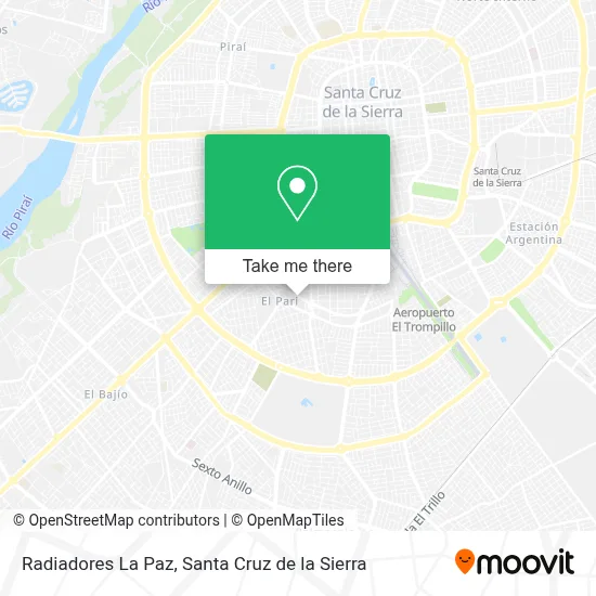 Radiadores La Paz map