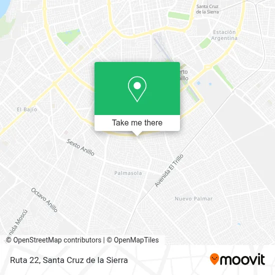 Ruta 22 map