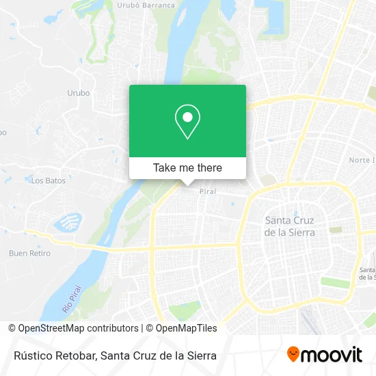 Rústico Retobar map