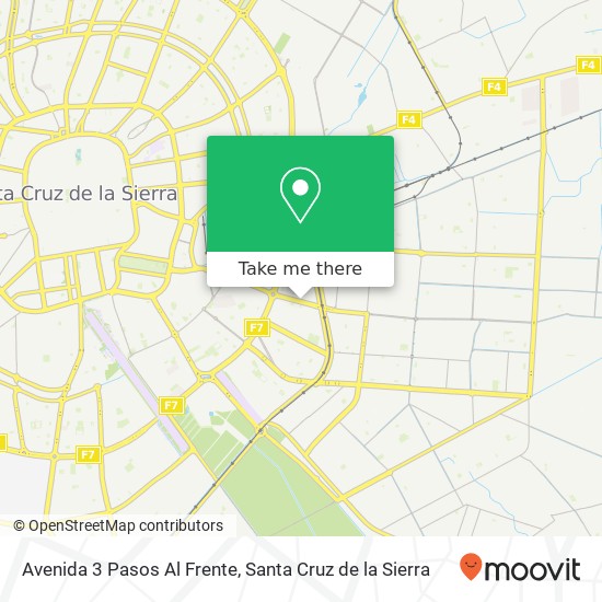 Mapa de Avenida 3 Pasos Al Frente