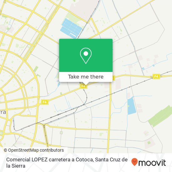 Comercial LOPEZ carretera a Cotoca map