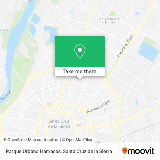 Mapa de Parque Urbano Hamacas