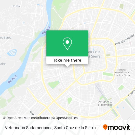 How to get to Veterinaria Sudamericana in Santa Cruz De La Sierra