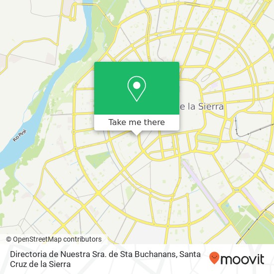 Mapa de Directoria de Nuestra Sra. de Sta Buchanans