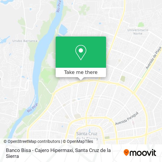Banco Bisa - Cajero Hipermaxi map