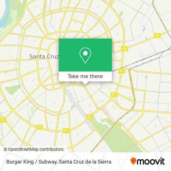 Mapa de Burger King / Subway