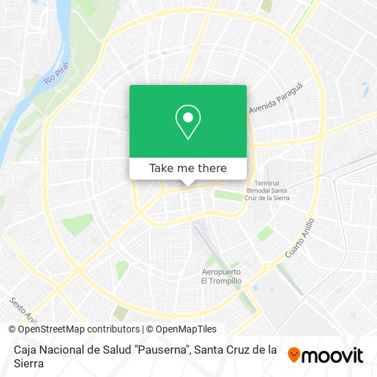 Mapa de Caja Nacional de Salud "Pauserna"