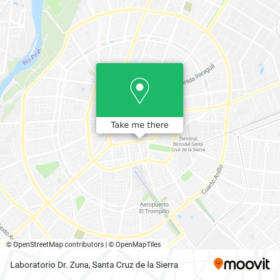 Mapa de Laboratorio Dr. Zuna