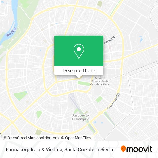 Farmacorp Irala & Viedma map