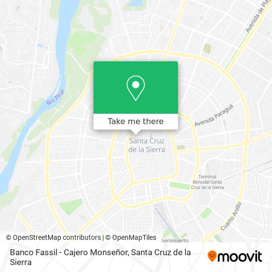 Banco Fassil - Cajero Monseñor map