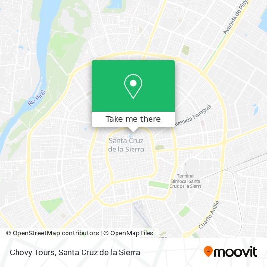 Chovy Tours map