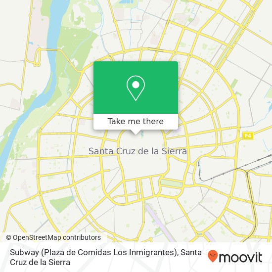 Subway (Plaza de Comidas Los Inmigrantes) map