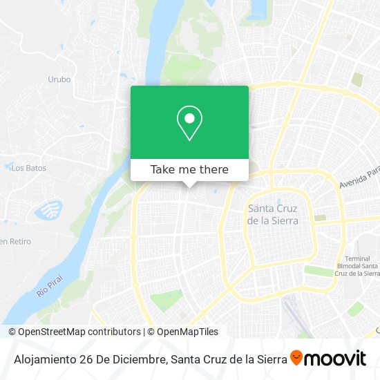 Alojamiento 26 De Diciembre map