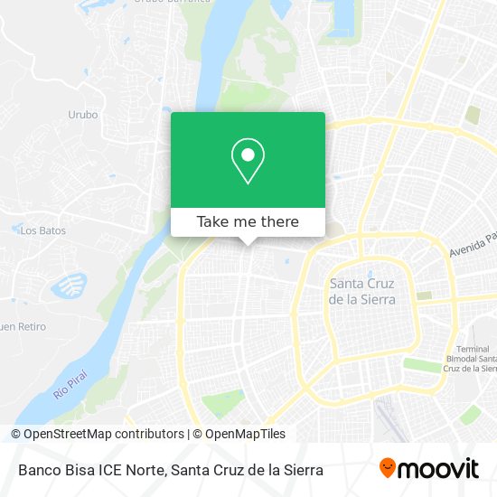 Banco Bisa ICE Norte map