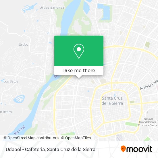 Udabol - Cafeteria map