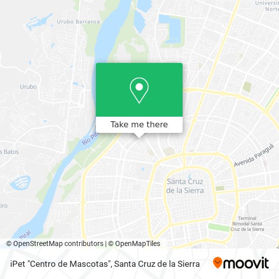 iPet "Centro de Mascotas" map