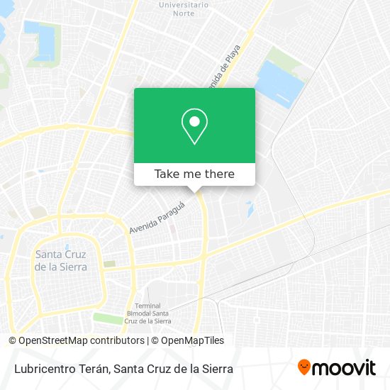 Lubricentro Terán map